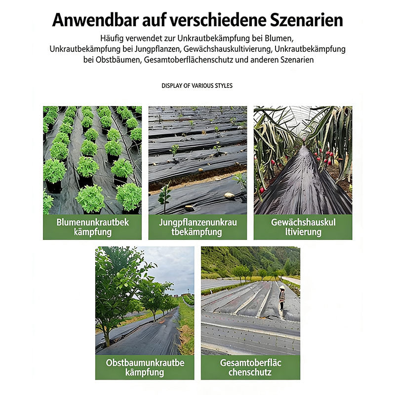 Unkrautvlies Atmungsaktiv PP Gewebe Gartenfolie Bodenschutzfolie Garten Abdeckplane