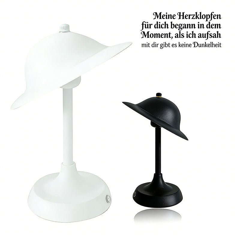 USB wiederaufladbare Touch Tischlampe mit Schiebedesign dreifarbiges Licht LED Nachttischlampe