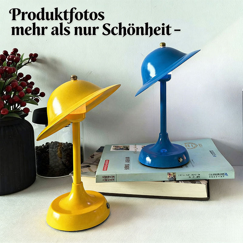 USB wiederaufladbare Touch Tischlampe mit Schiebedesign dreifarbiges Licht LED Nachttischlampe