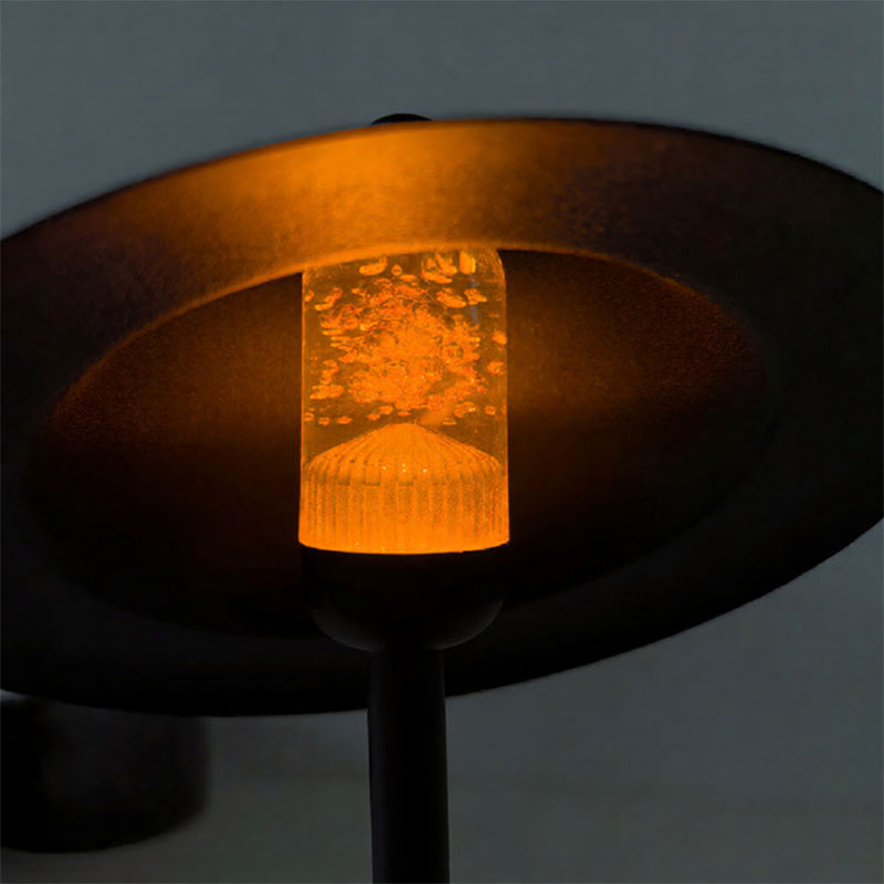 USB wiederaufladbare Touch Tischlampe mit Schiebedesign dreifarbiges Licht LED Nachttischlampe