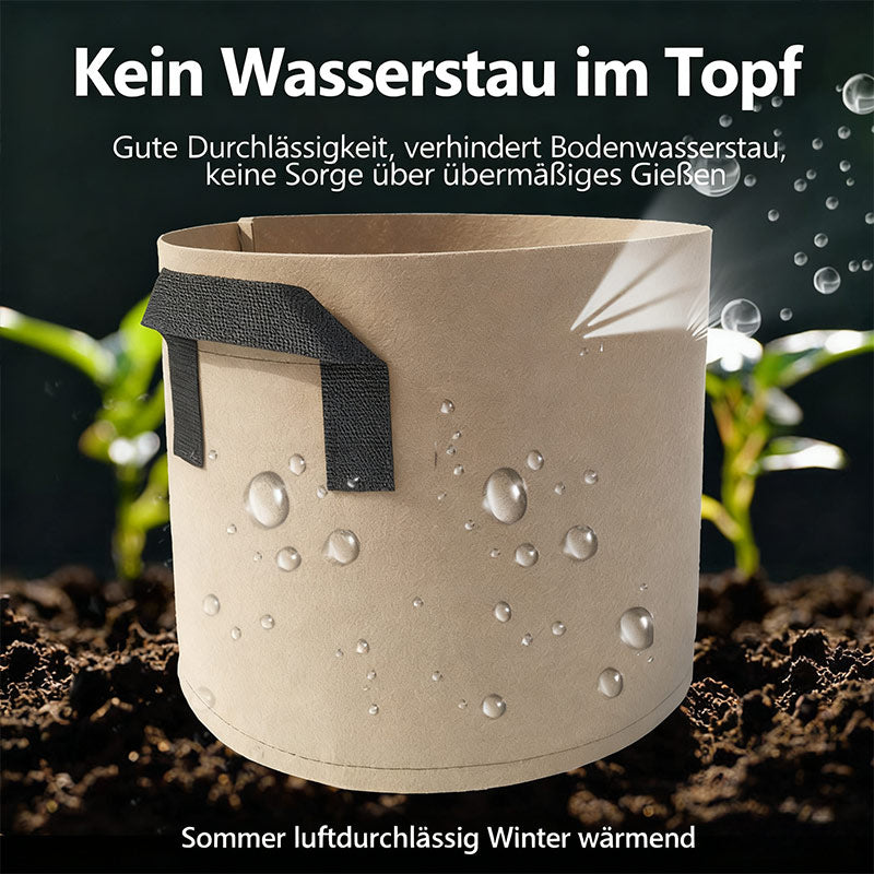 Verstärkte Filz Grow Bags Atmungsaktive Pflanzsäcke Aus Vlies Für Gemüse Obstbaum Und Garten