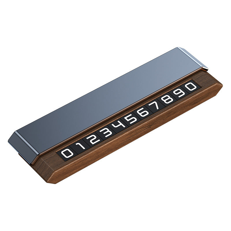 Versteckbare Auto Parkkarte – Kreatives Telefonnummer-Schild mit Magnetzahlen – Metall Design für Datenschutz & Parken
