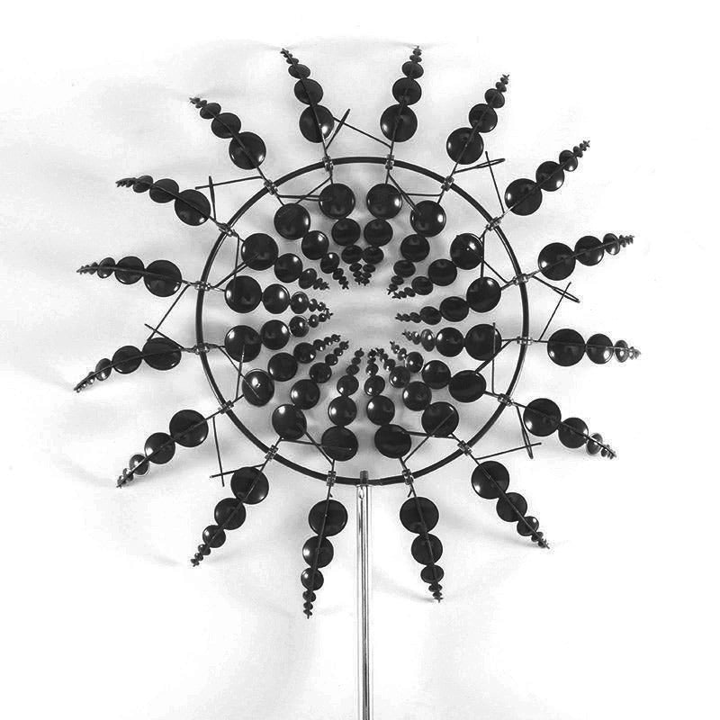 Vintage Eisen Windmühle – Windspiel Dekoration für Garten und Hof im Freien