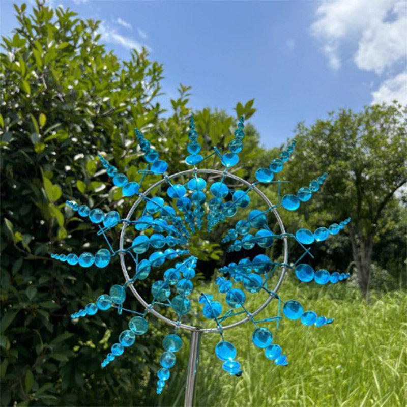 Vintage Eisen Windmühle – Windspiel Dekoration für Garten und Hof im Freien