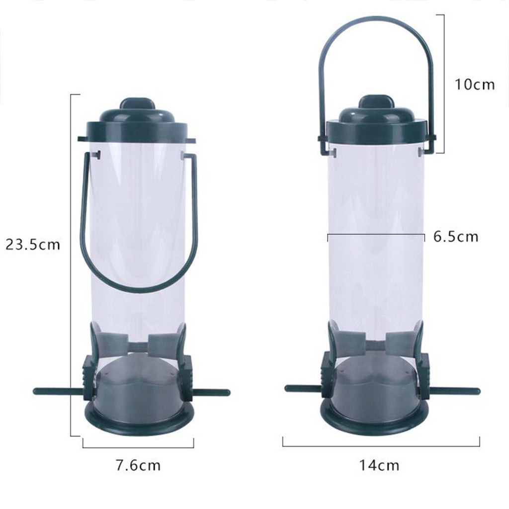 Vogelfutterspender im Petroleumlampen-Design