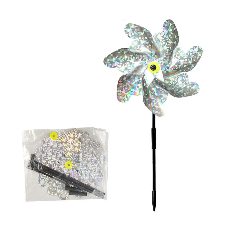 Vogelscheuche Windrad – Reflektierendes Abwehrgerät gegen Vögel mit Laser-Effekt