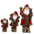 Weihnachten Figur in roter Kleidung Stehendes Deko Puppen Ornament Weihnachtsmann Heim Deko