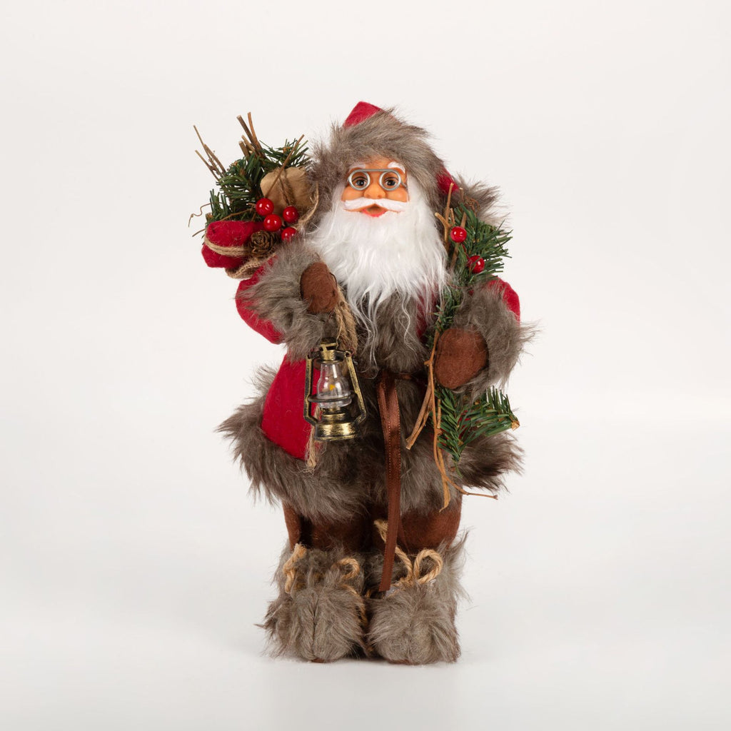 Weihnachten Figur in roter Kleidung Stehendes Deko Puppen Ornament Weihnachtsmann Heim Deko