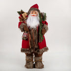 Weihnachten Figur in roter Kleidung Stehendes Deko Puppen Ornament Weihnachtsmann Heim Deko