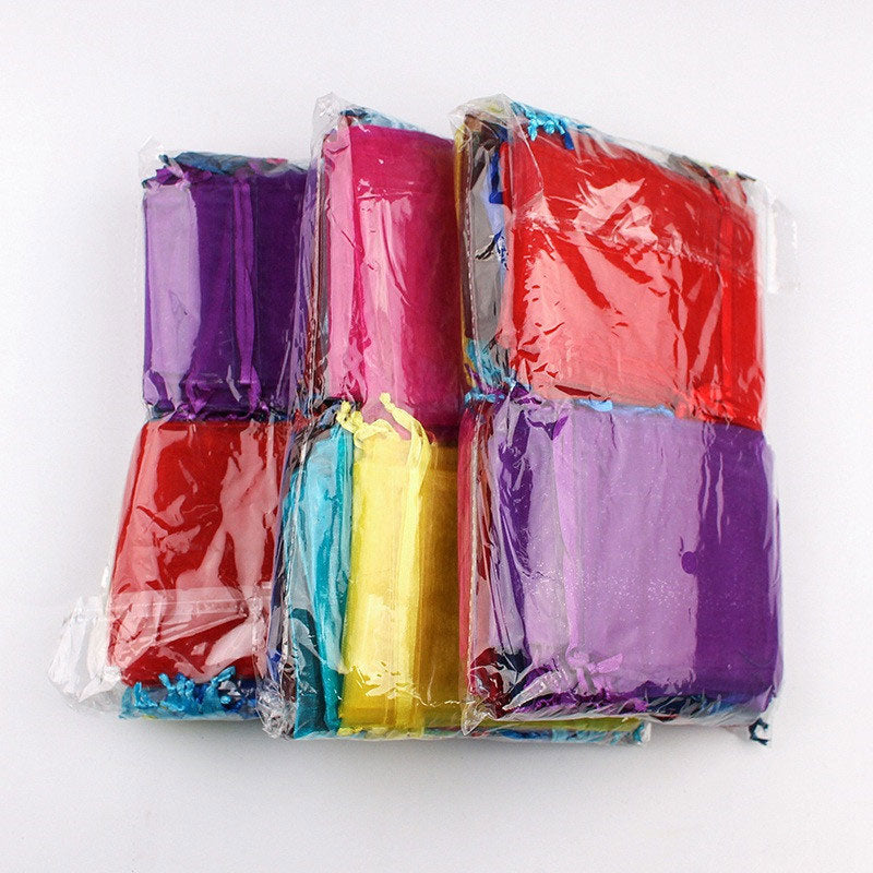 Weihnachten Süßigkeitenbeutel Perlen Organza Beutel Transparent Geschenkbeutel Zugbeutel