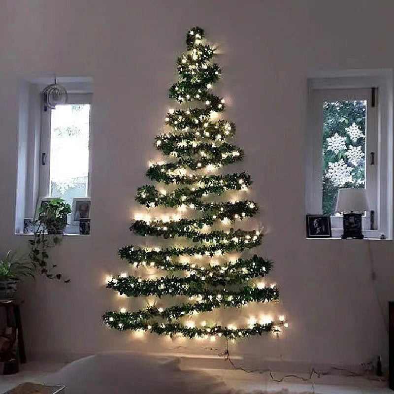 Weihnachtsgirlande Aus Wasserdichtem Rattan, 270cm Lang, Für Innen & Außen, Party- Und Wanddekoration