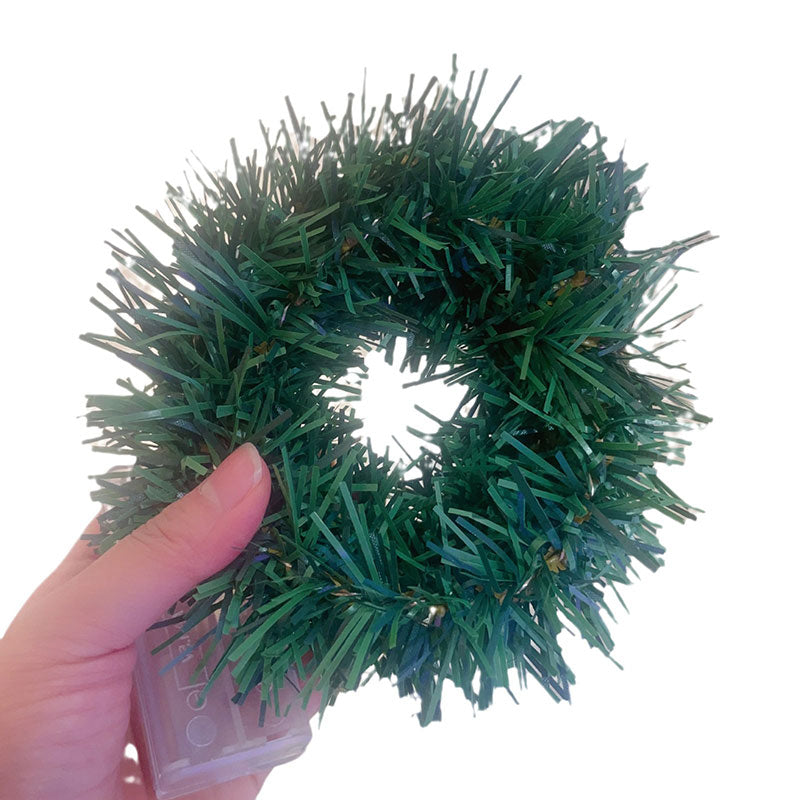 Weihnachts-Lichtergirlande aus Rattan – DIY Wand- & Fensterdekoration