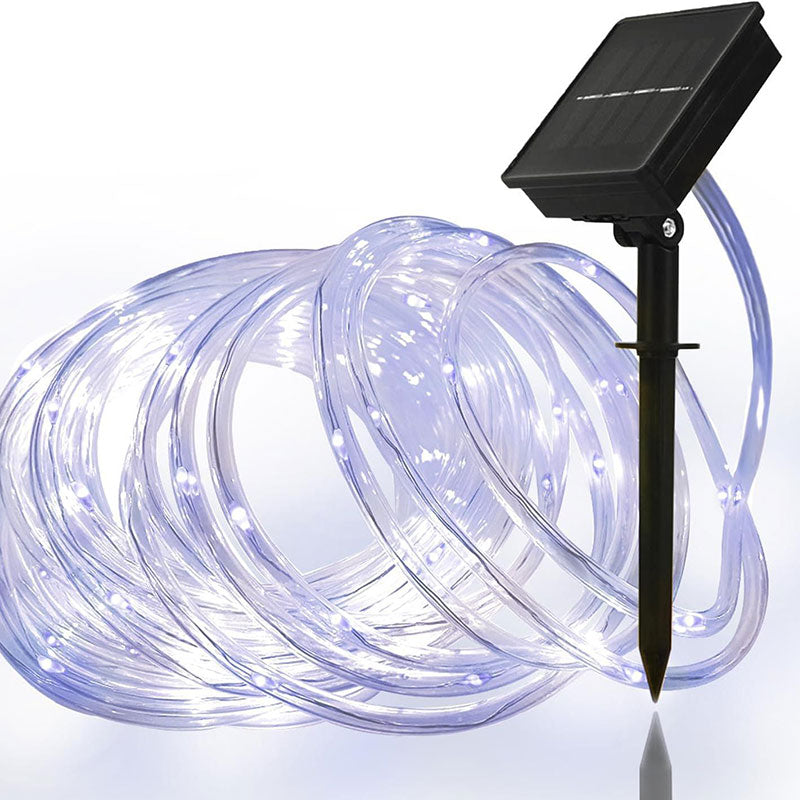 Solar Schlauchlicht Outdoor Garten Deko LED Lichterkette Regenbogen Rohr Weihnachtsbeleuchtung