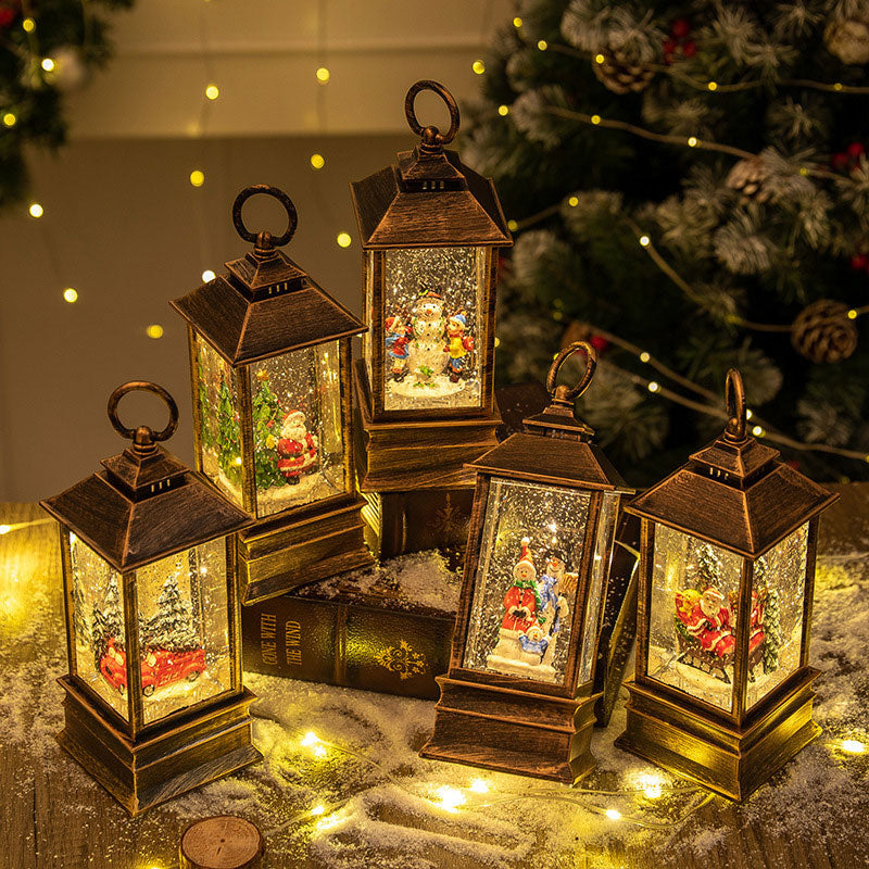 Weihnachts Musikbox Nachtlicht Wassergefüllte Spieluhr Kristallkugel Weihnachtsdeko