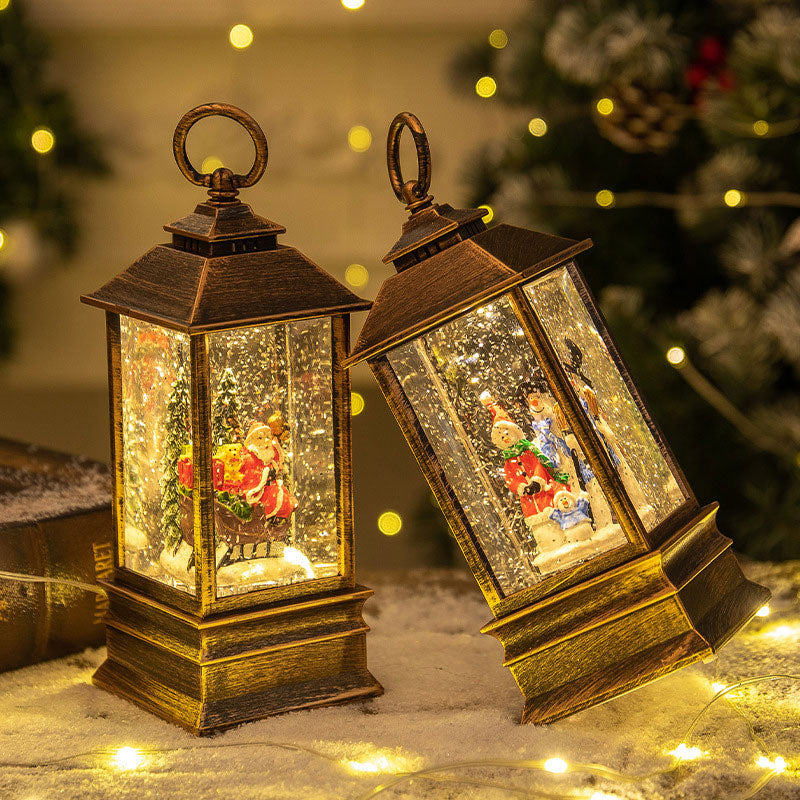 Weihnachts Musikbox Nachtlicht Wassergefüllte Spieluhr Kristallkugel Weihnachtsdeko