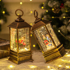 Weihnachts Musikbox Nachtlicht Wassergefüllte Spieluhr Kristallkugel Weihnachtsdeko