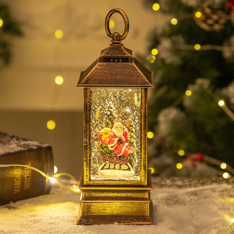 Weihnachts Musikbox Nachtlicht Wassergefüllte Spieluhr Kristallkugel Weihnachtsdeko