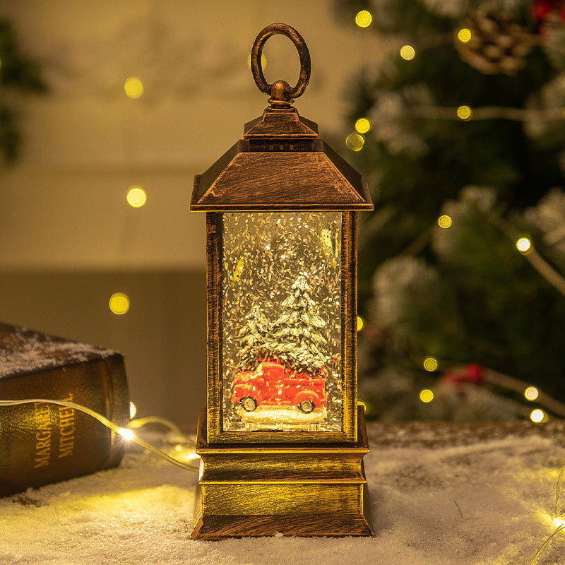 Weihnachts Musikbox Nachtlicht Wassergefüllte Spieluhr Kristallkugel Weihnachtsdeko