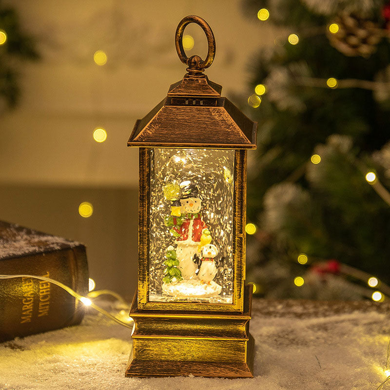 Weihnachts Musikbox Nachtlicht Wassergefüllte Spieluhr Kristallkugel Weihnachtsdeko