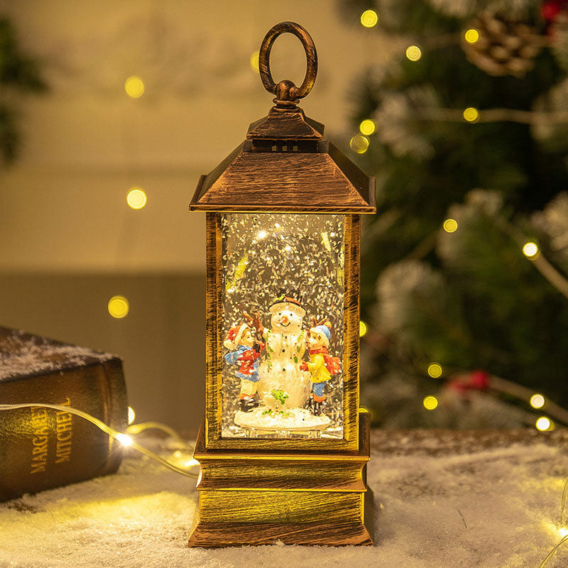 Weihnachts Musikbox Nachtlicht Wassergefüllte Spieluhr Kristallkugel Weihnachtsdeko