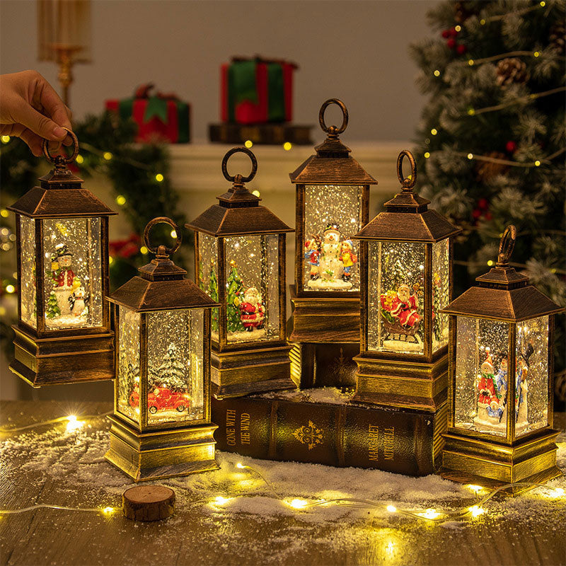 Weihnachts Musikbox Nachtlicht Wassergefüllte Spieluhr Kristallkugel Weihnachtsdeko