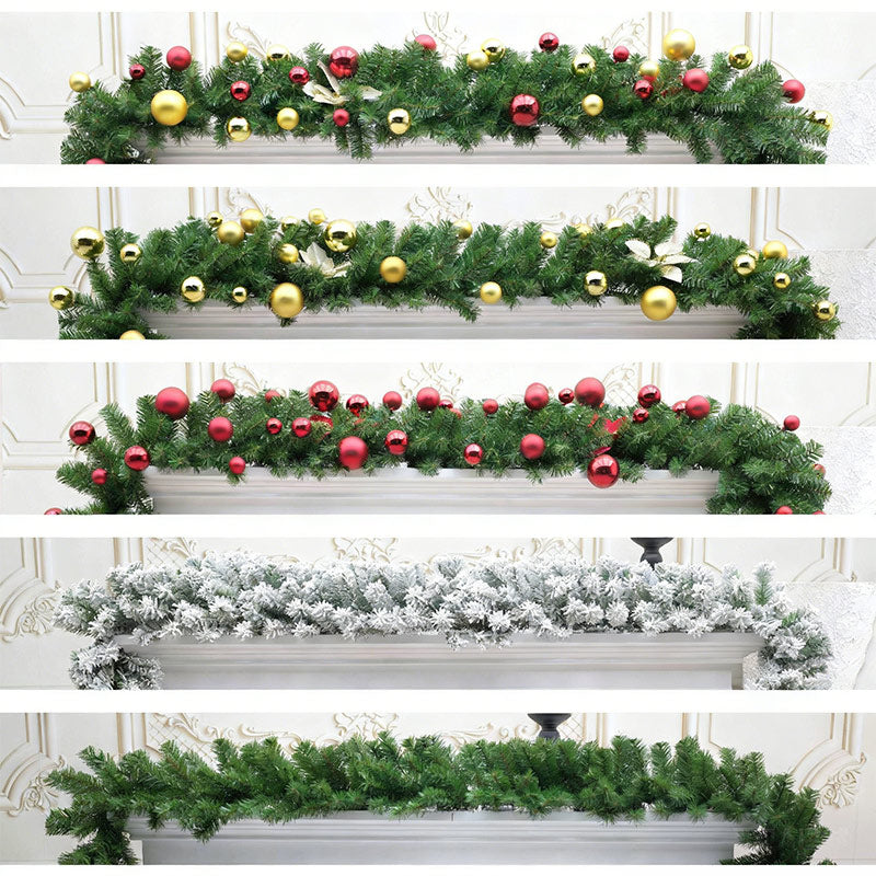 Weihnachtsgirlande Deko – Schneeflocken Samt Girlande