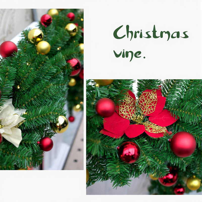 Weihnachtsgirlande Deko – Schneeflocken Samt Girlande