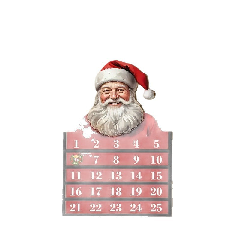 Weihnachtsmann Holz Adventskalender Weihnachtsdekoration Weihnachtsgeschenk Festliche Deko