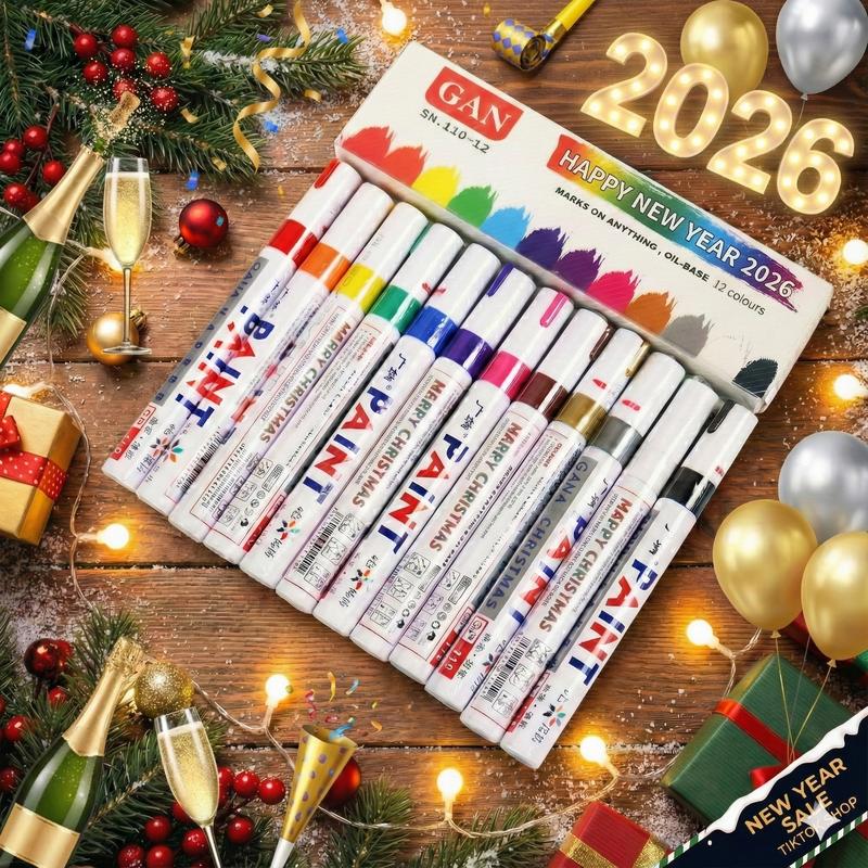 Weißer Lackmarker SP-110 wasserfest – Permanent Ölbasierter Markierstift für Industrie & Metall – Wischfester Reifenmarker & Lackstift – Schnelltrocknend