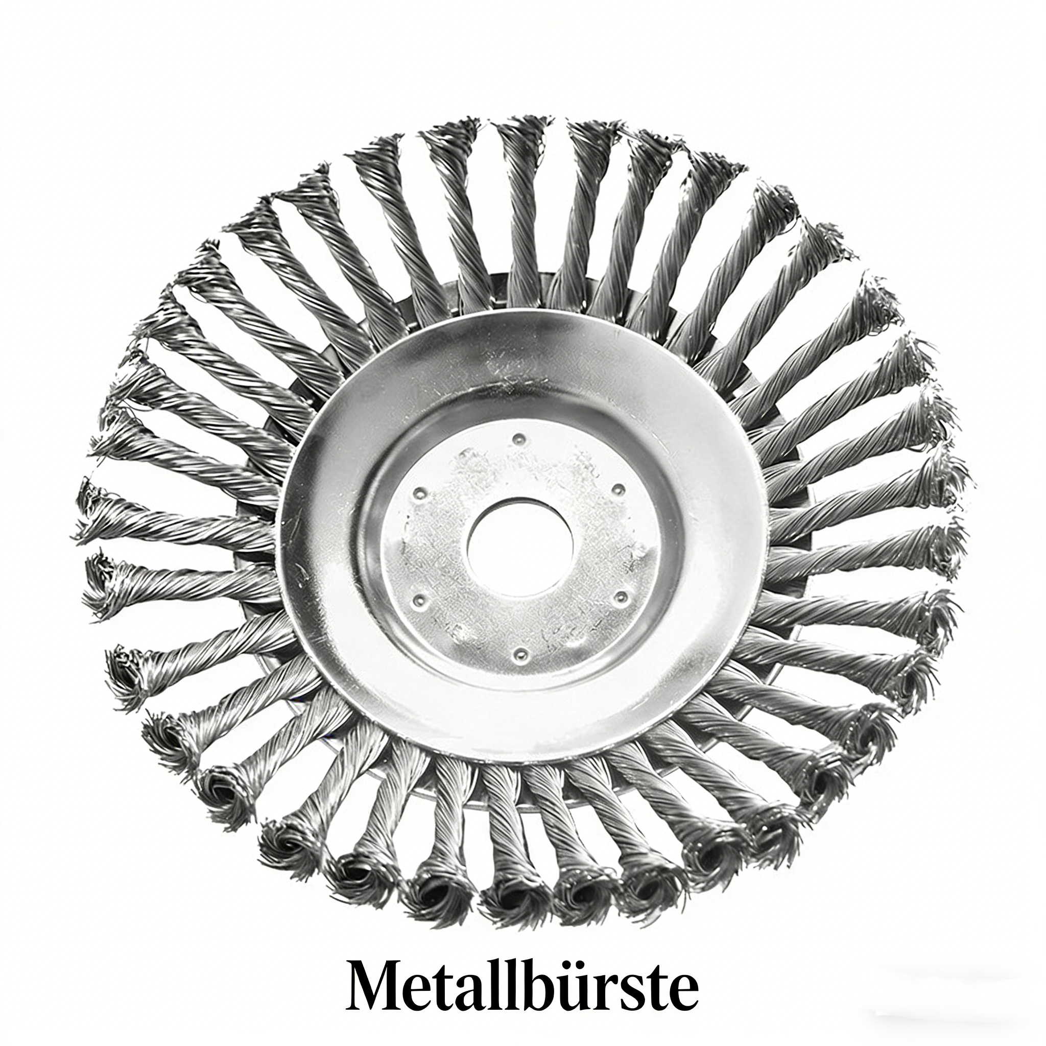 Wildkrautbürste für Motorsense – Robuste Stahlbürste für Freischneider – Unkrautbürste für Pflastersteine & Ecken – Universelle Aufnahme für Benzin-Motorsensen