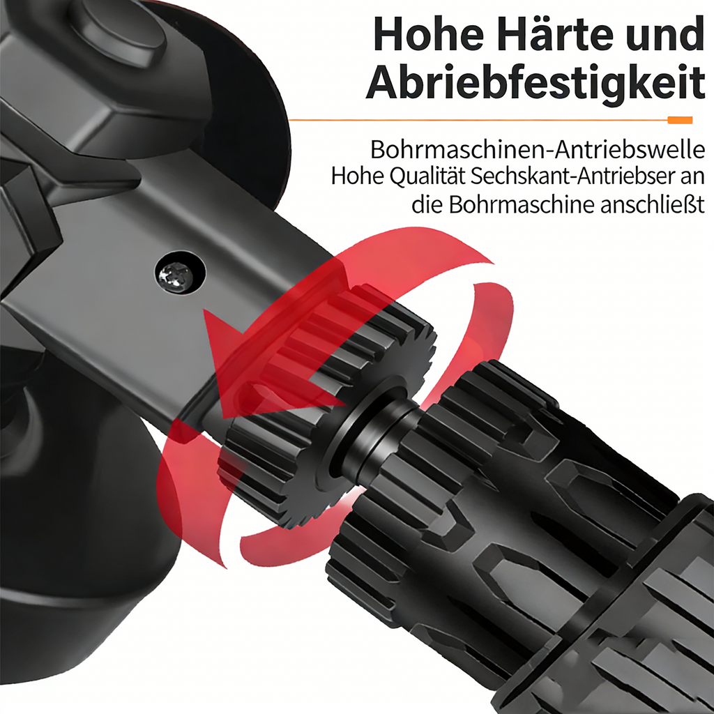 Winkelschleifer-Adapter für Bohrmaschinen – Multifunktionaler Umbausatz für Handbohrmaschine – Umrüstset zum Trennen & Schleifen – Inkl. Schutzhaube & Handgriff