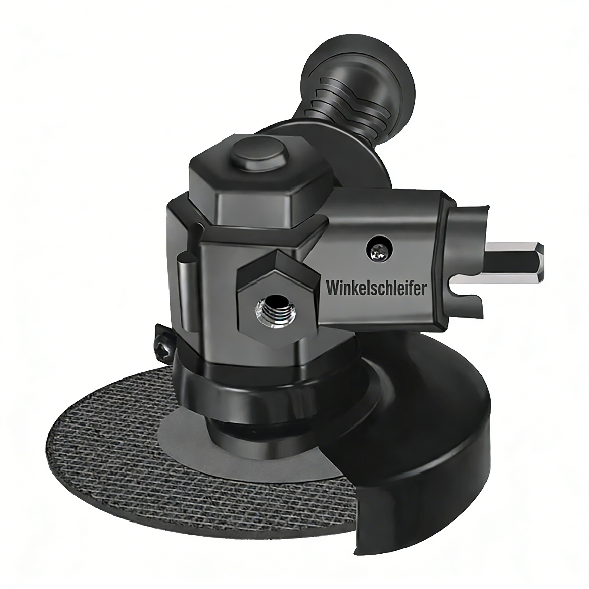 Winkelschleifer-Adapter für Bohrmaschinen – Multifunktionaler Umbausatz für Handbohrmaschine – Umrüstset zum Trennen & Schleifen – Inkl. Schutzhaube & Handgriff