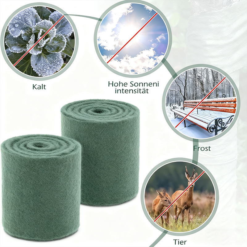 Winter Pflanzen Schutzvlies – Dickes Frostschutz Vlies für Bäume & Sträucher, UV-beständig & Kälteschutz