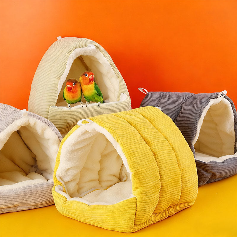 Winter Vogelbett – Dick gefütterte Papageienhöhle für Wohlige Wärme in der kalten Jahreszeit