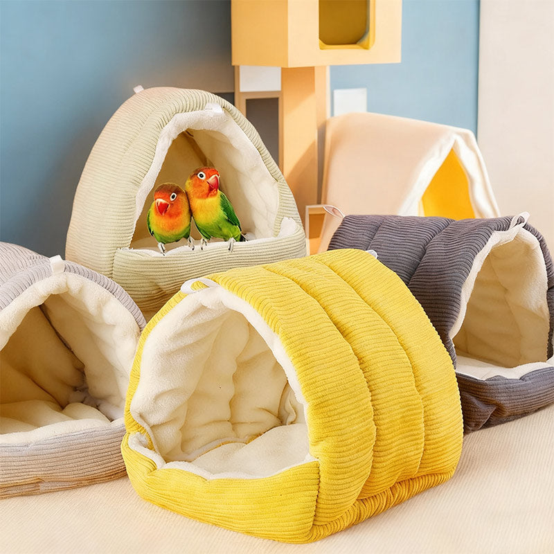 Winter Vogelbett – Dick gefütterte Papageienhöhle für Wohlige Wärme in der kalten Jahreszeit