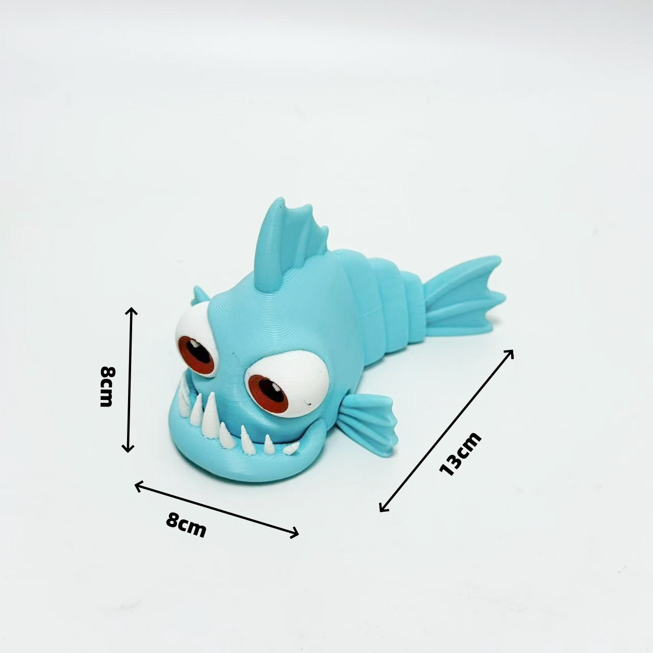 Witzige Piranha-Figur für den Schreibtisch – Kreative Büro-Deko & Lustiges Tier-Geschenk – Kleiner Schnapp-Fisch als Blickfang im Office – Originelles Gadget
